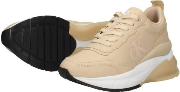 Calvin Klein Wedge Sporty Sneaker Veterschoenen Laag beige - Foto 5
