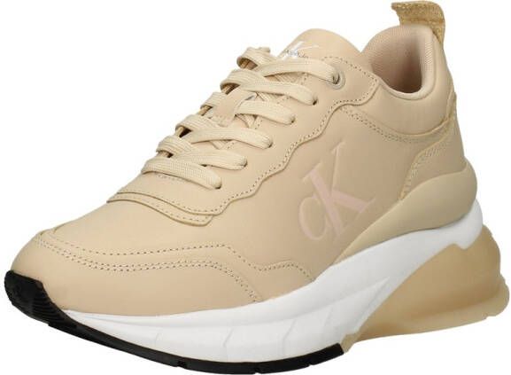Calvin Klein Wedge Sporty Sneaker Veterschoenen Laag beige - Foto 7