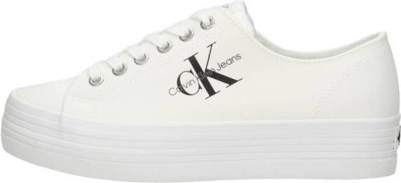 Calvin Klein Vulcanized Flatform Laceup Lage sneakers Dames Wit - Foto 4