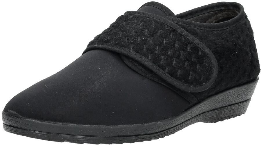 Comfort Plus Dames pantoffels met stretch Pantoffels Dicht Zwart - Foto 3