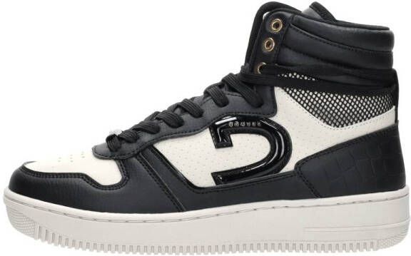 Cruyff Beige High Top Sneakers met Zwarte Accenten Black Heren - Foto 8