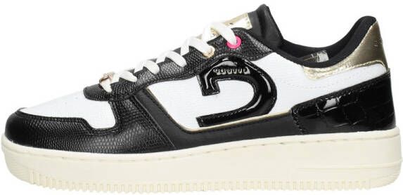 Cruyff Campo Low Lux Black Gold Zwart Leer Lage sneakers Dames