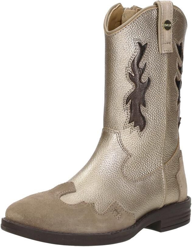 Develab Cowboylaarzen goud Leer Dames - Foto 5