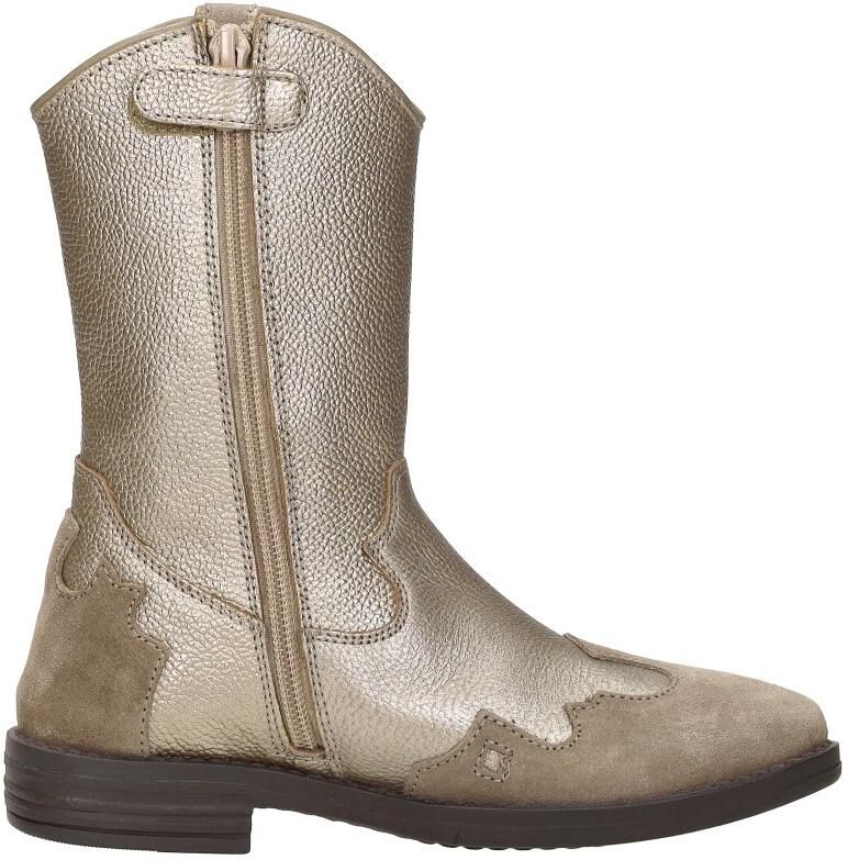 Develab Cowboylaarzen goud Leer Dames