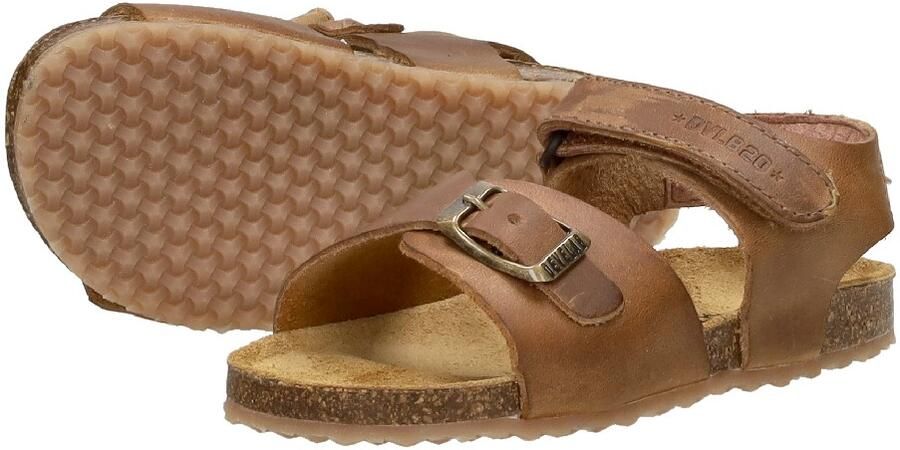 Develab 48195 leren sandalen cognac Bruin Leer Effen 21 - Foto 7
