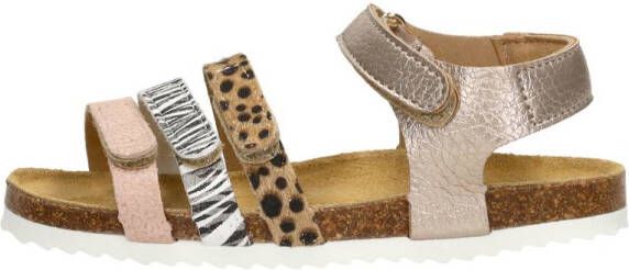 Develab leren sandalen goud roze Meisjes Leer Meerkleurig 28 - Foto 5