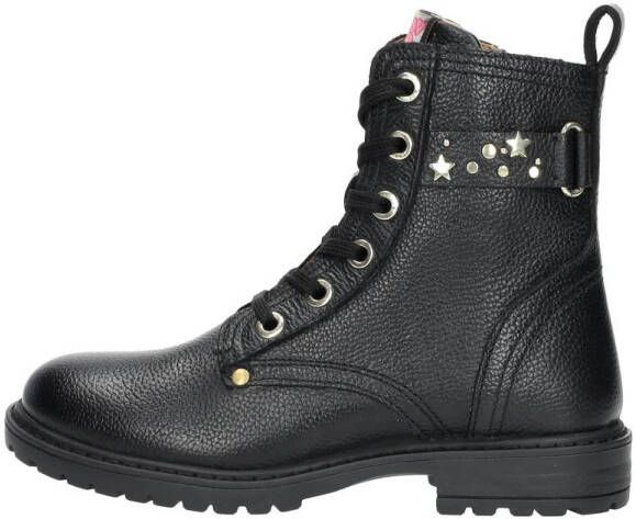 Develab 44316 Veterboots Laarzen Met Veters Meisjes Kids Zwart - Foto 12