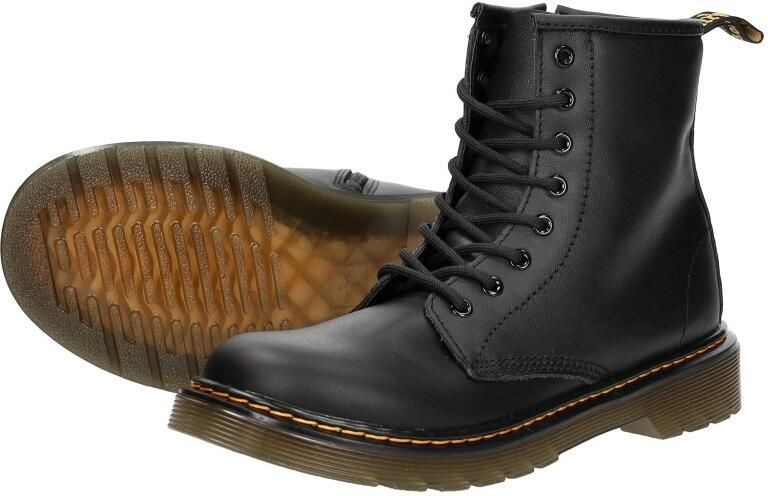 Dr. Martens Delaney Schoenen met rits en veter Meisjes Zwart;Zwarte Black softy - Foto 11