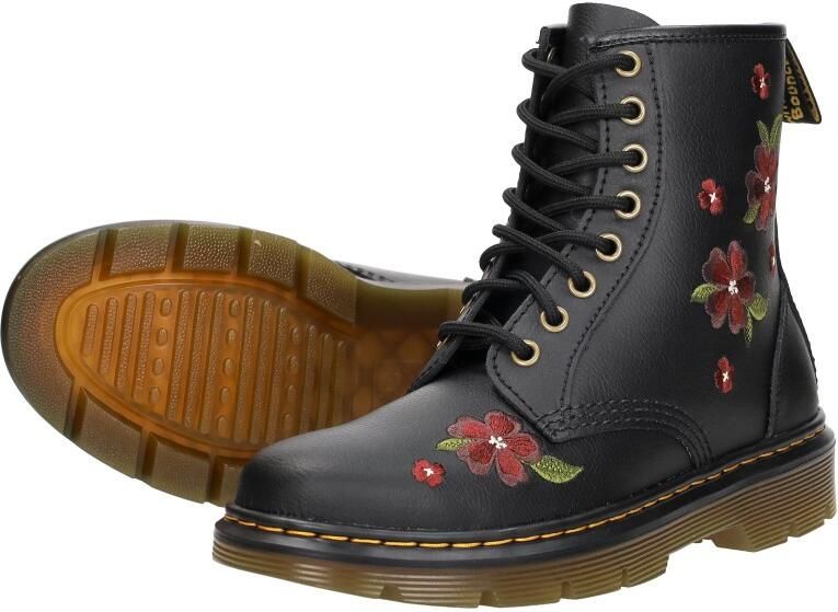 Dr. Martens Aprile Floral Veterschoenen Hoog zwart - Foto 3