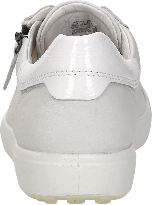 ECCO Soft 7 Side Zip Lace Veterschoenen Laag Wit - Foto 4