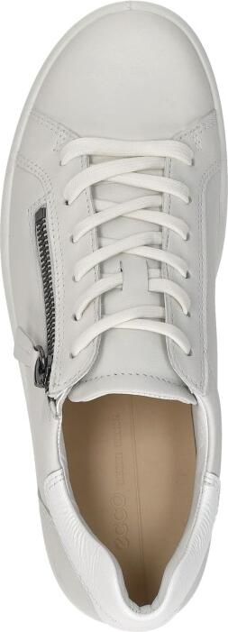 ECCO Soft 7 Side Zip Lace Veterschoenen Laag Wit - Foto 8