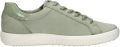 ECCO Soft 7 Side Zip Sneakers groen Nubuck Dames - Groen