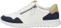 ECCO Flexfure Runner dames sneaker Wit blauw - Thumbnail 2