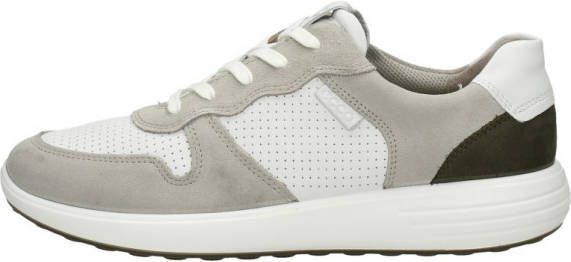 van Koel Gelukkig Ecco Soft 7 Sneaker Heren Grijs Taupe - Schoenen.nl