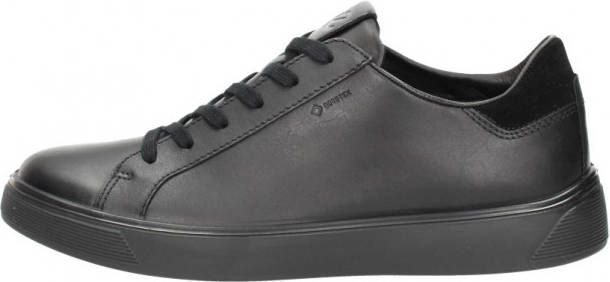 ECCO Street Tray M Heren leren sneaker met Gore-Tex Zwart Size: 45 (UK 10.5-11)
