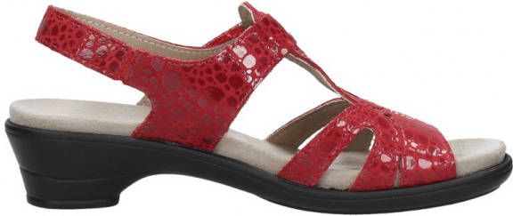 4X Comfort 4XComfort Dames sandalen Plat rood - Schoenen.nl