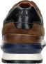 Australian Novecento leren sneakers blauw cognac - Thumbnail 5