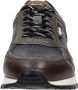 Australian Novecento leren sneakers blauw cognac - Thumbnail 6