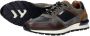 Australian Novecento leren sneakers blauw cognac - Thumbnail 7