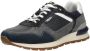 Australian Blauwe Suède Lage Sneakers Novecento Multicolor Heren - Thumbnail 8