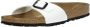 Birkenstock Madrid Slippers Dames Wit met zwarte zool - Thumbnail 4