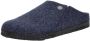 Birkenstock Pantoffels Heren Andermatt Wolvilt Sloffen Standaard Blauw Regular - Thumbnail 11