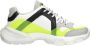 Bronx Seventy-Street leren sneakers off white neon geel - Thumbnail 5