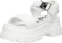 Buffalo Flat Sandals White Dames - Thumbnail 3