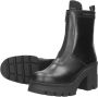 Calvin Klein Chunky Heeled Zip dames boot Zwart - Thumbnail 5