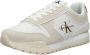 Calvin Klein Heren Irregular Lines Runner Sneakers Beige Heren - Thumbnail 8