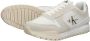 Calvin Klein Heren Irregular Lines Runner Sneakers Beige Heren - Thumbnail 11