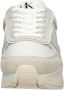 Calvin Klein Tooth Runner Irregular Lines Dames Lage sneakers Leren Sneaker Dames Wit - Thumbnail 11