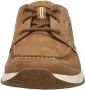 Clarks Bruine leren sneaker met loafer look Brown Heren - Thumbnail 9