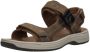 Clarks Magnetische Sluiting Leren Sandaal Brown Heren - Thumbnail 3