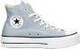 Converse Blauwe Hoge Sneaker Chuck Taylor All Star Lift Hi - Thumbnail 5