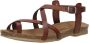 COSMOS Sandalen Plat Sandalen Plat cognac - Thumbnail 4