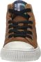 Bruin Tinten 46163 Hoge sneakers Leren Sneaker Jongens Cognac - Thumbnail 13