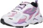 Fila CR-CW02 Ray Tracer Teens sneakers wit roze lila Jongens Meisjes Mesh 37 - Thumbnail 12