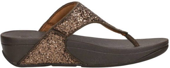 FitFlop Lulu Glitter Toe Thongs Pu Glitter