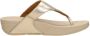 FitFlop Lulu Leather Toepost Vrouwen Teenslippers Platino - Thumbnail 7