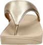 FitFlop Lulu Leather Toepost Vrouwen Teenslippers Platino - Thumbnail 8