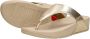 FitFlop Lulu Leather Toepost Vrouwen Teenslippers Platino - Thumbnail 9