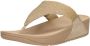 FitFlop Lulu Shimmerlux Toe Post Sandals Teenslippers beige - Thumbnail 4