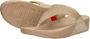 FitFlop Lulu Shimmerlux Toe Post Sandals Teenslippers beige - Thumbnail 8