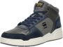 G-Star Trendy Hoge Sneaker van Leer met Opvallende Logo's Blue Heren - Thumbnail 8