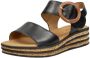 Gabor Zwarte Sandalen 550.2 Dames Black Dames - Thumbnail 13
