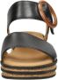 Gabor Zwarte Sandalen 550.2 Dames Black Dames - Thumbnail 15