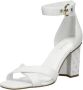 Guess Witte leren sandalen met blokhak White Dames - Thumbnail 3