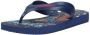 Havaianas Kids Max Herois Jongens Slippers Donkerblauw Rood - Thumbnail 14