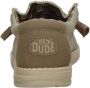 HEYDUDE Instappers Wally Sox HD40019-205 Beige - Thumbnail 4